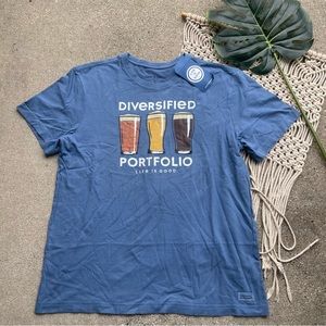 New Life Is Good Men’s Short Sleeve T-Shirt Size Large